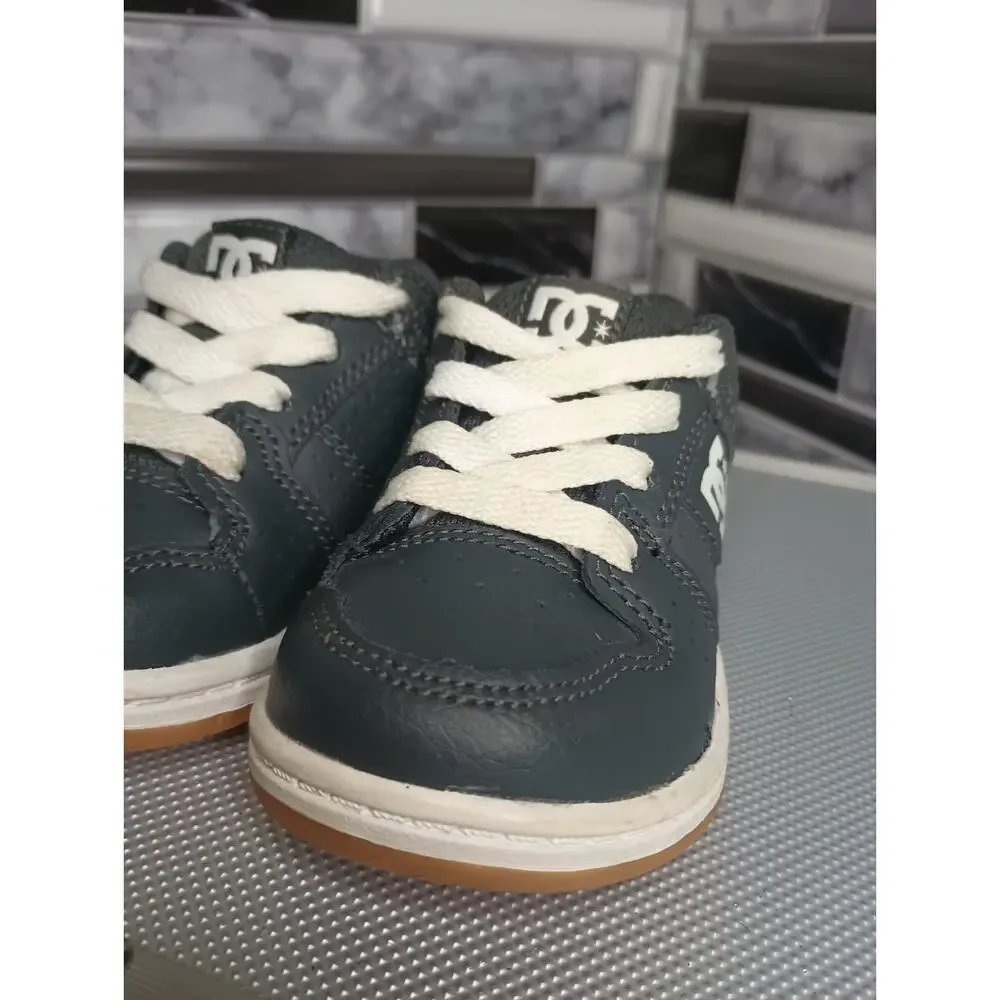 DC Kids Toddler Shoes - Black And White Skateboard Shoes Size 5T